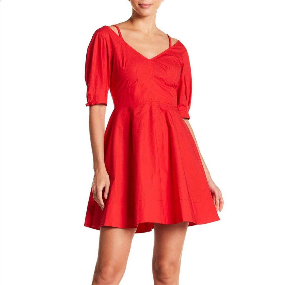 Derek Lam 10 Crosby red cotton dress